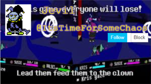 Jevil announcement Blank Meme Template