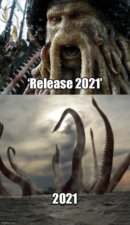 2021 ‘Release 2021’ | image tagged in rls kraken,kraken rising | made w/ Imgflip meme maker