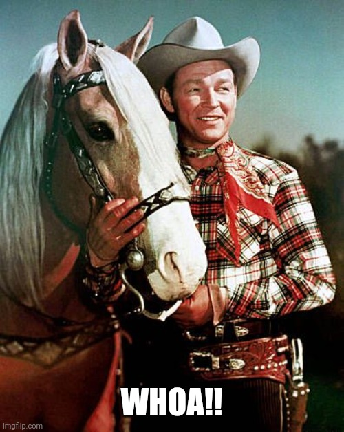 Trigger with Roy Rogers | WHOA!! | image tagged in trigger with roy rogers | made w/ Imgflip meme maker