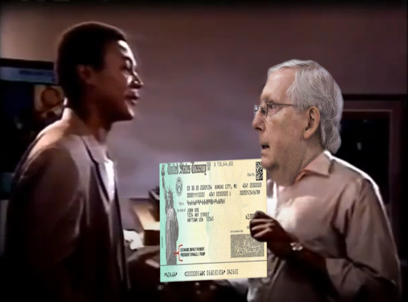 Mitch McConnell No $2000 Stimulus Get Your Own $ My Brotha Blank Meme Template