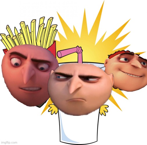 Aqua Gru Hunger Force | image tagged in aqua teen hunger force,athf,gru,despicable me,memes | made w/ Imgflip meme maker