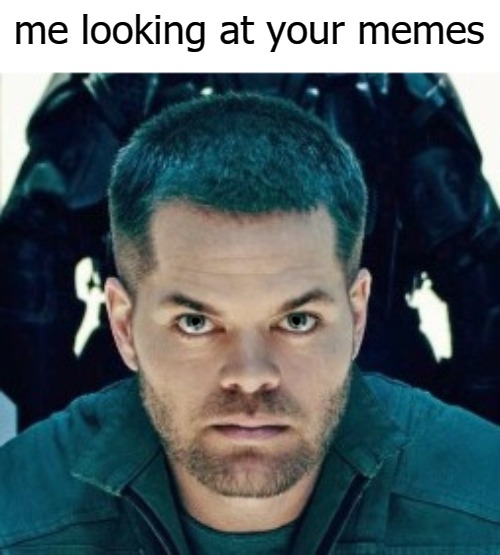 me looking at your memes | image tagged in amos | made w/ Imgflip meme maker