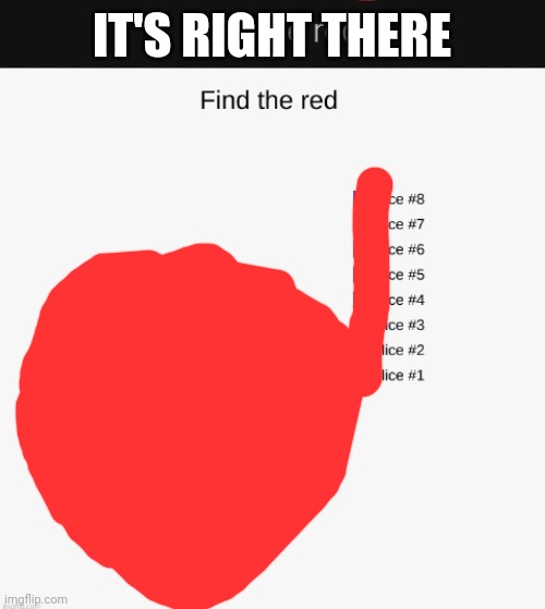 IT'S RIGHT THERE | made w/ Imgflip meme maker