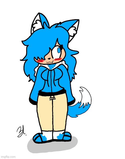 I drew my friends oc- | made w/ Imgflip meme maker