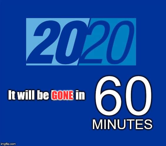 Tempting Fate | GONE | image tagged in 2020,2021 | made w/ Imgflip meme maker