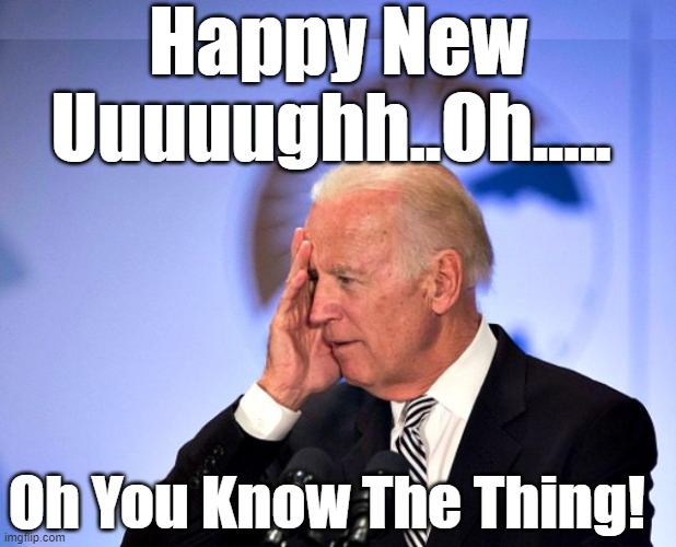 HAPPY NEW POOR KIDS ARE JUST AS BRIGHT AND JUST AS TALENTED AS MY HAIRY LEGS THAT TURN GOLD IN THE SUN. | Happy New Uuuuughh..Oh..... Oh You Know The Thing! | image tagged in biden dementia,happy new year | made w/ Imgflip meme maker