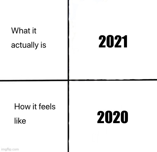 What it actually is..how it feels like | 2021 2020 | image tagged in what it actually is how it feels like | made w/ Imgflip meme maker