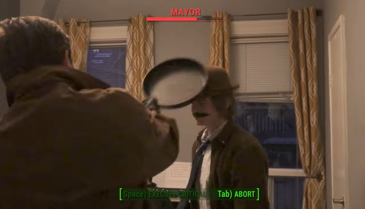 Mayor vs Frying Pan Blank Meme Template