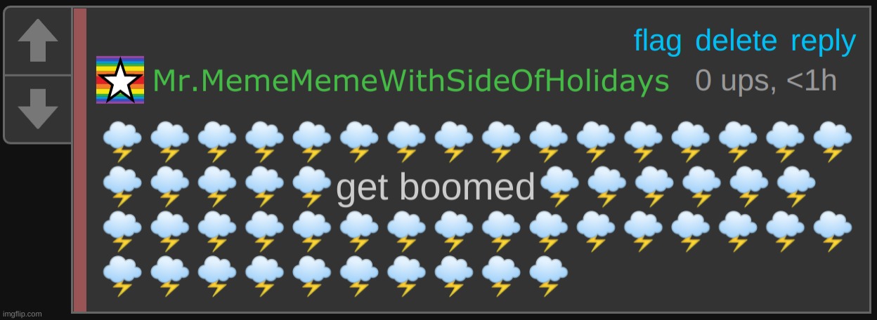 Get Boomed | image tagged in get boomed | made w/ Imgflip meme maker