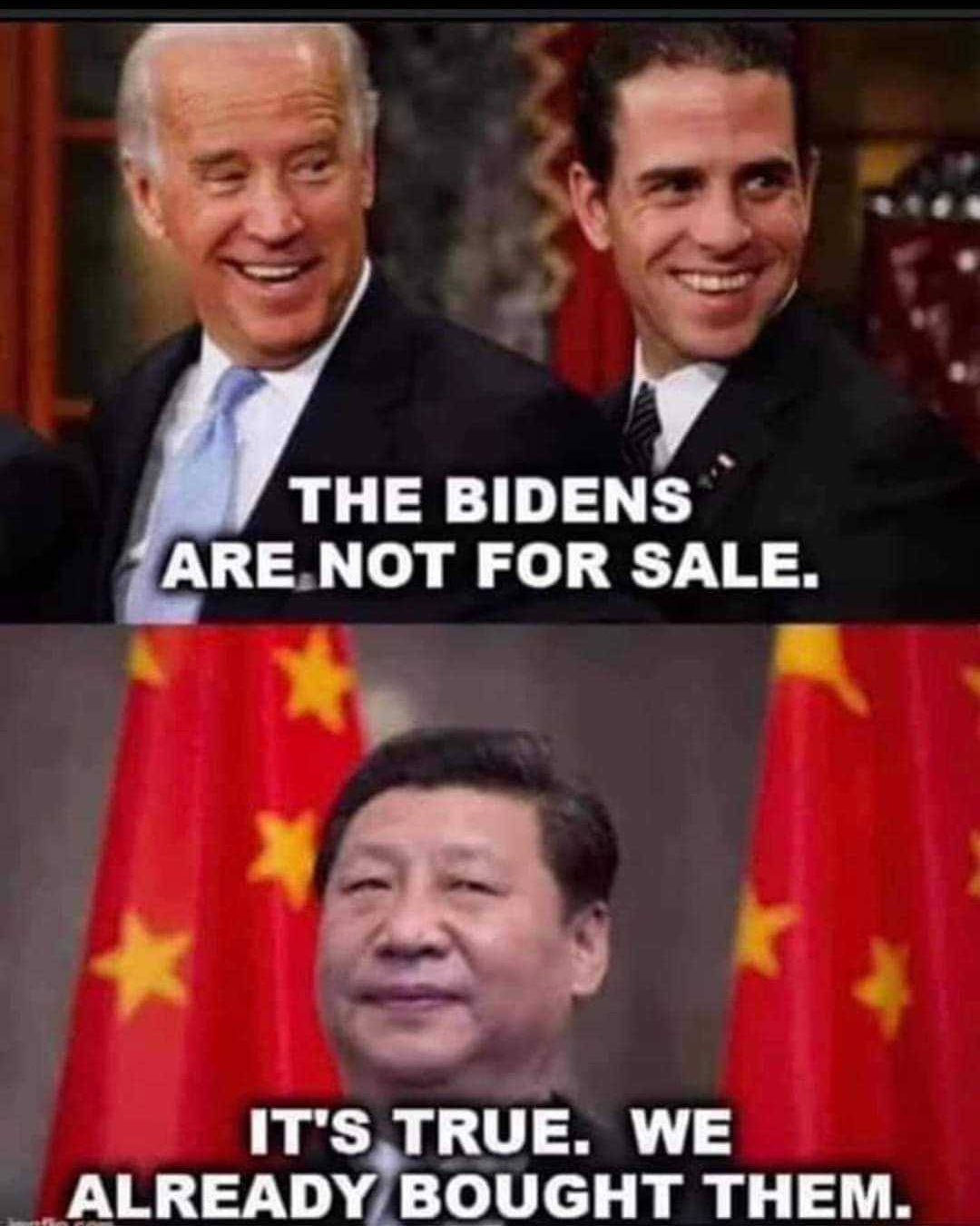 Bidens Are Not For Sale Blank Meme Template
