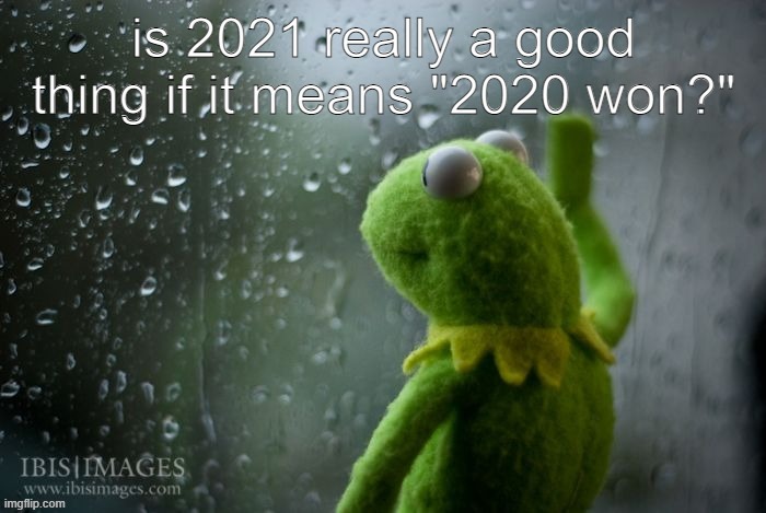 2020 won..? | image tagged in 2020 sucks,2020,happy new year,new years,kermit the frog,sad | made w/ Imgflip meme maker