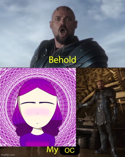 This is Violet, also known as Blue’s mother. | OC | made w/ Imgflip meme maker
