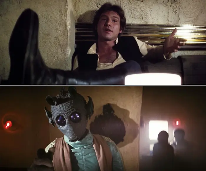 High Quality Han Solo and Greedo Blank Meme Template