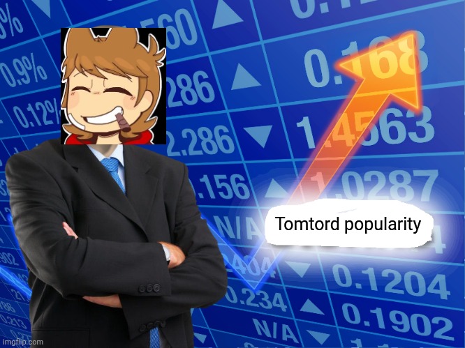 Empty Stonks | Tomtord popularity | image tagged in empty stonks | made w/ Imgflip meme maker