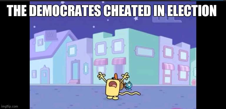Democrates cheated | THE DEMOCRATES CHEATED IN ELECTION | image tagged in where is everybody | made w/ Imgflip meme maker