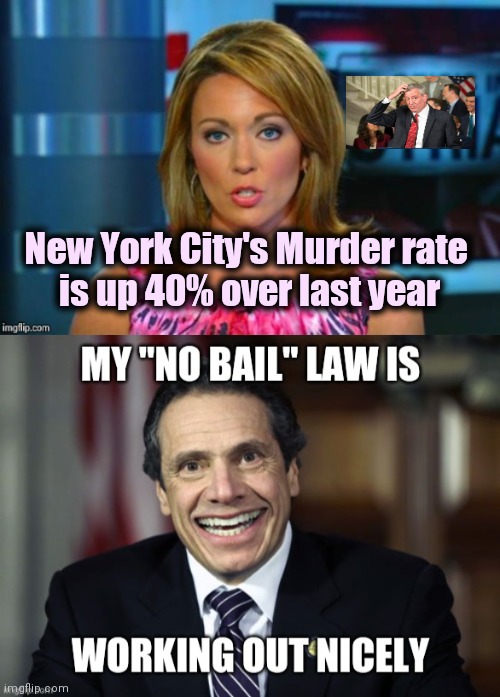 The Movie "Escape from New York" is coming true | New York City's Murder rate 
is up 40% over last year | image tagged in real news network,life imitates art,reality,fantasy,who would win | made w/ Imgflip meme maker