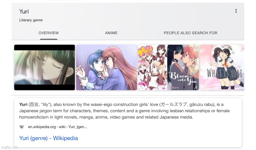 see told you yuri is girl love not g a y | made w/ Imgflip meme maker