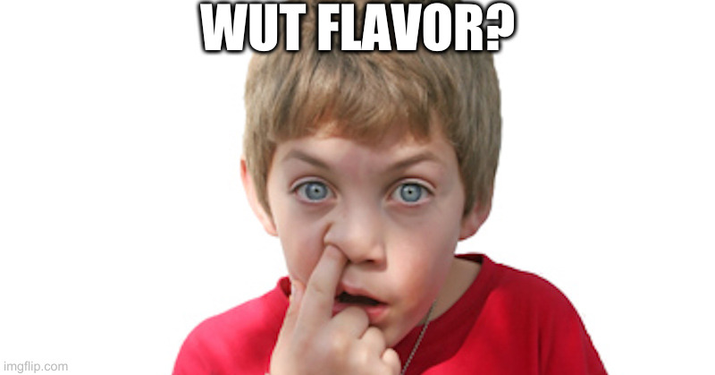 dumb kid | WUT FLAVOR? | image tagged in dumb kid | made w/ Imgflip meme maker