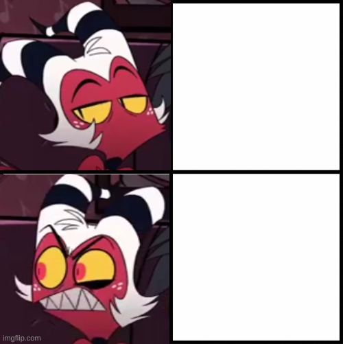 Moxxie drake format Blank Meme Template