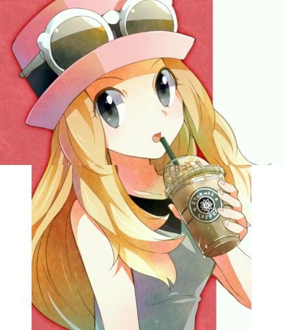 High Quality Serena drinking COFFEE! Blank Meme Template