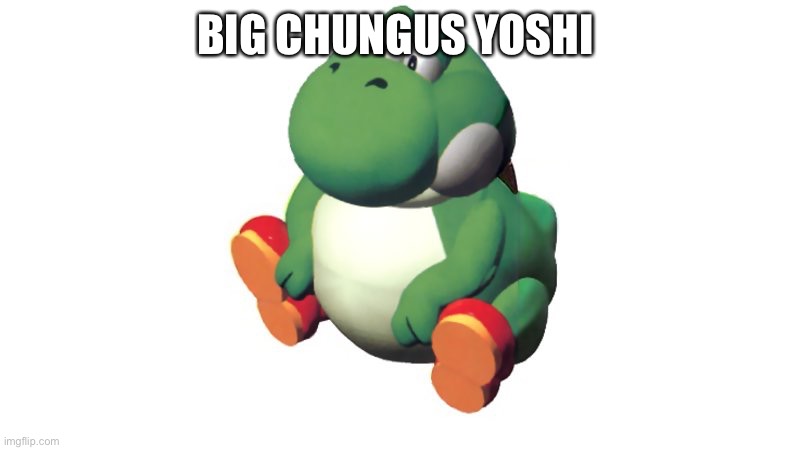 Thicc Yoshi | BIG CHUNGUS YOSHI | image tagged in thicc yoshi | made w/ Imgflip meme maker