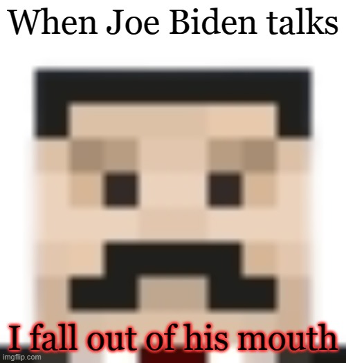 Just a bunch of Mumbo Jumbo! | When Joe Biden talks; I fall out of his mouth | image tagged in mumbo jumbo | made w/ Imgflip meme maker