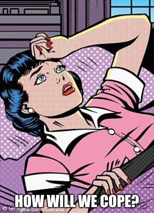 I wont lose sleep | HOW WILL WE COPE? | image tagged in i wont lose sleep | made w/ Imgflip meme maker