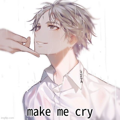 make me cry | made w/ Imgflip meme maker