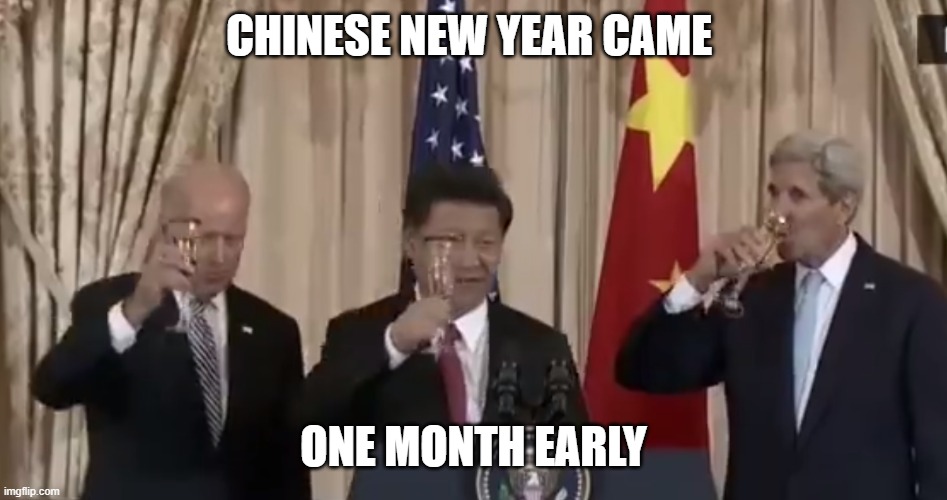 CHINESE NEW YEAR CAME; ONE MONTH EARLY | made w/ Imgflip meme maker