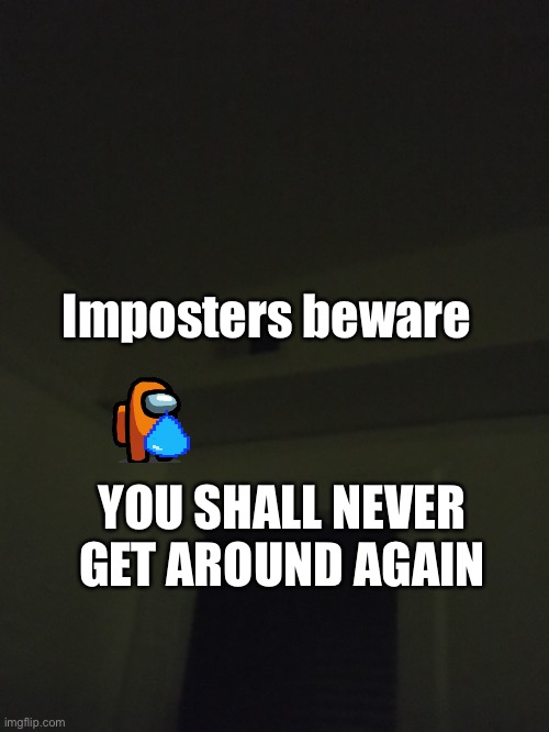 No vent for you | Imposters beware; YOU SHALL NEVER GET AROUND AGAIN | image tagged in imposter,vent,north carolina | made w/ Imgflip meme maker