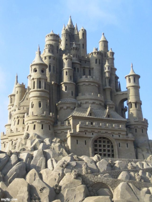 Awesome sand castle | image tagged in castle,awesomeness | made w/ Imgflip meme maker