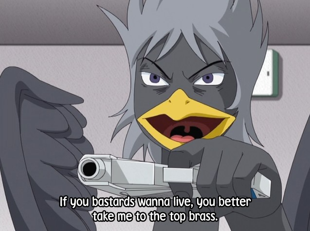 High Quality JoJo Anime Bird Gun Blank Meme Template