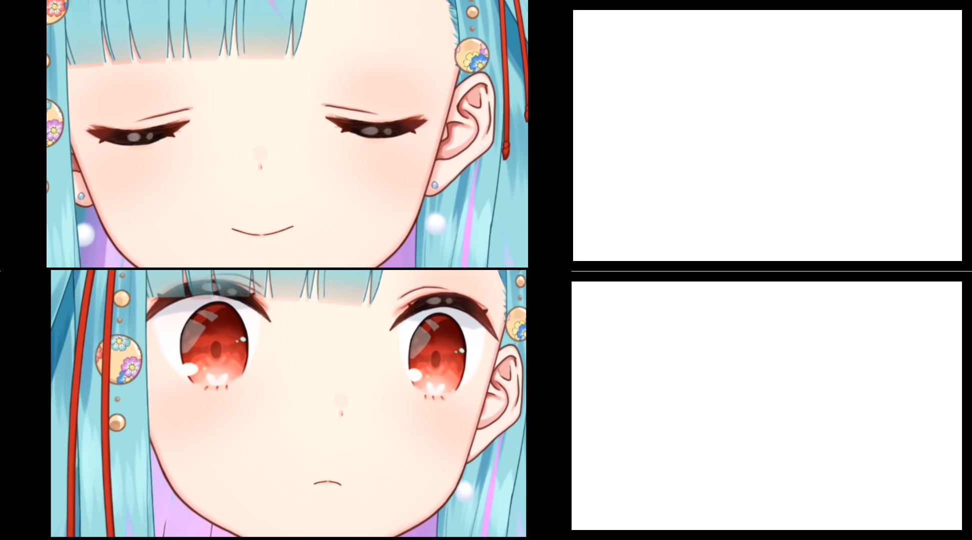 High Quality Rushia-chan yes no meme Blank Meme Template