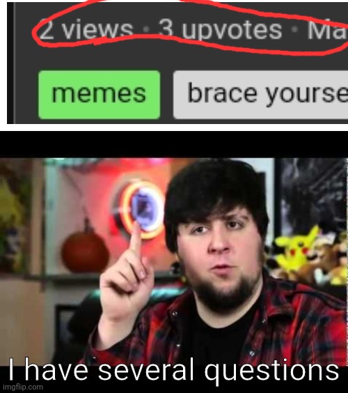 I'm confused | I have several questions | image tagged in jontron i have several questions | made w/ Imgflip meme maker