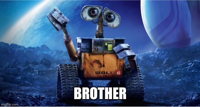 Wall E | BROTHER | image tagged in wall e | made w/ Imgflip meme maker
