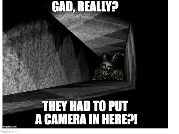 Haha | image tagged in fnaf,springtrap | made w/ Imgflip meme maker