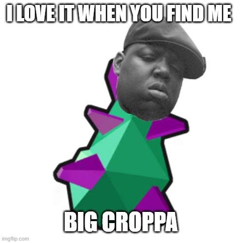 I LOVE IT WHEN YOU FIND ME; BIG CROPPA | made w/ Imgflip meme maker