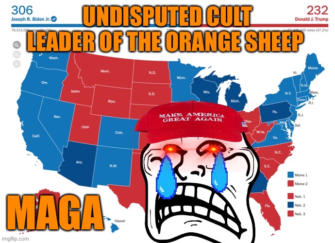 UNDISPUTED CULT LEADER OF THE ORANGE SHEEP MAGA | made w/ Imgflip meme maker