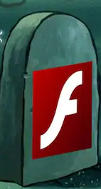 RIP Adobe Flash   1996-2021 Blank Meme Template