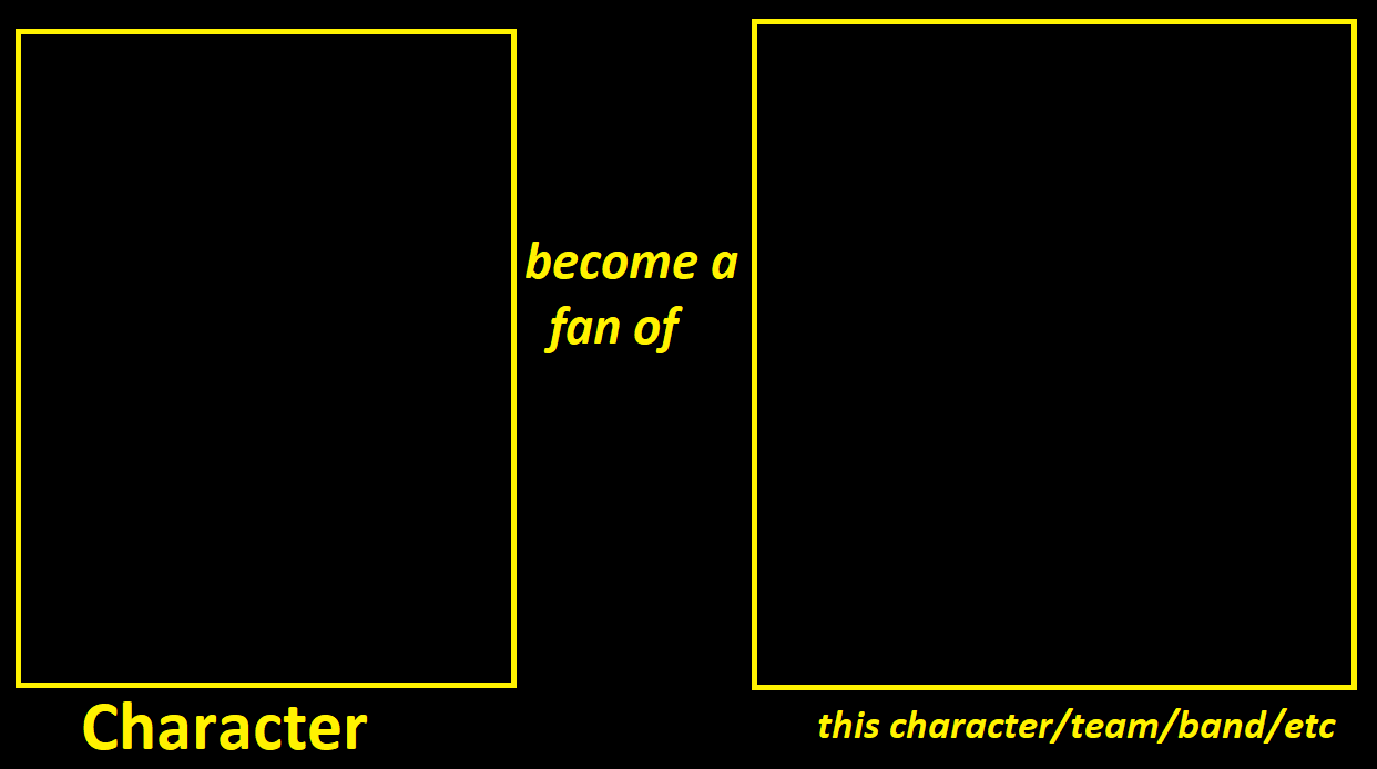 Become a fan Blank Meme Template