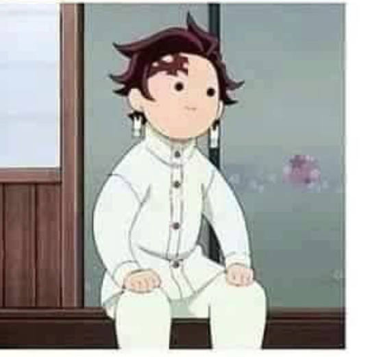 Tanjiro shook Blank Meme Template