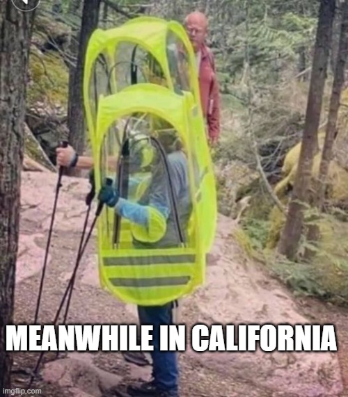 covid 19 | MEANWHILE IN CALIFORNIA | image tagged in 6 feet,covid-19 | made w/ Imgflip meme maker