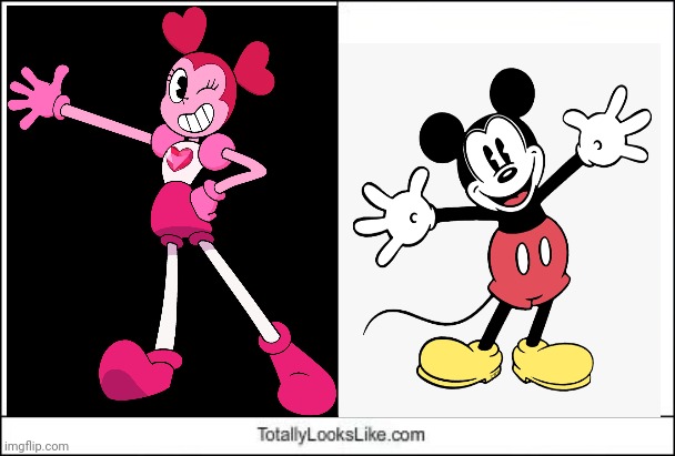 Spinel quite Looks like Mickey Mouse | image tagged in totally looks like,mickey mouse,steven universe | made w/ Imgflip meme maker