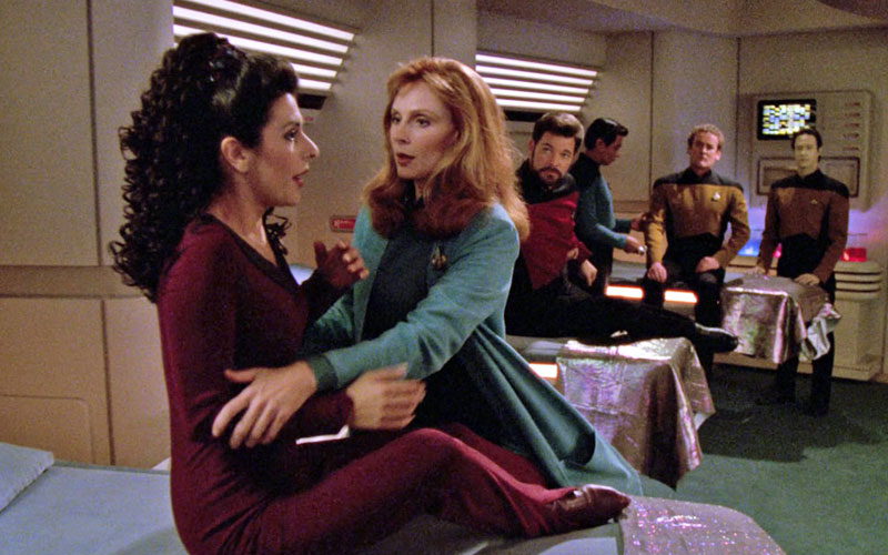 High Quality Doctor Crusher And Troi Blank Meme Template