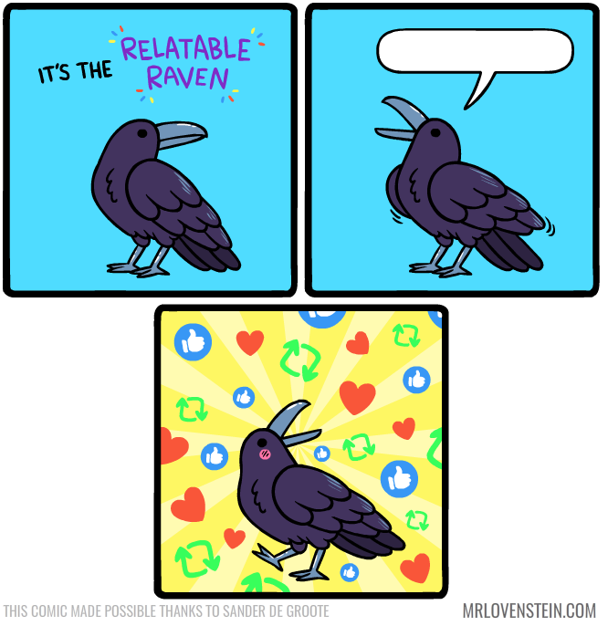 High Quality Relatable Raven Blank Meme Template