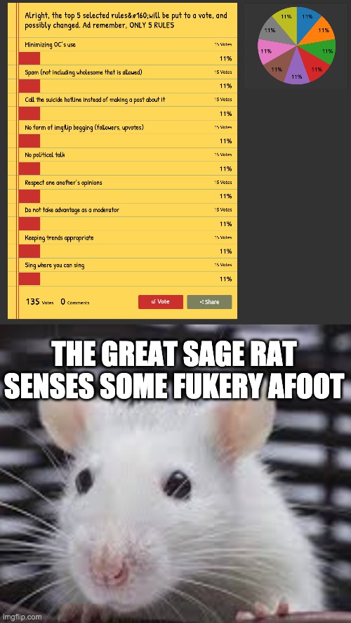 THE GREAT SAGE RAT SENSES SOME FUKERY AFOOT | made w/ Imgflip meme maker