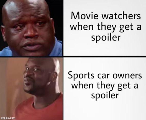 Spoiler | image tagged in sports cars | made w/ Imgflip meme maker