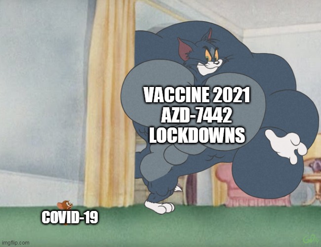 Buff Tom and Jerry Meme Template | VACCINE 2021
AZD-7442
LOCKDOWNS; COVID-19 | image tagged in buff tom and jerry meme template,coronavirus,vaccine,covid19,medicine | made w/ Imgflip meme maker
