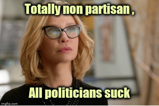 Back to Business as usual | Totally non partisan , All politicians suck | image tagged in callista flockhart,politicians suck,always has been,forever,nature of the beast | made w/ Imgflip meme maker