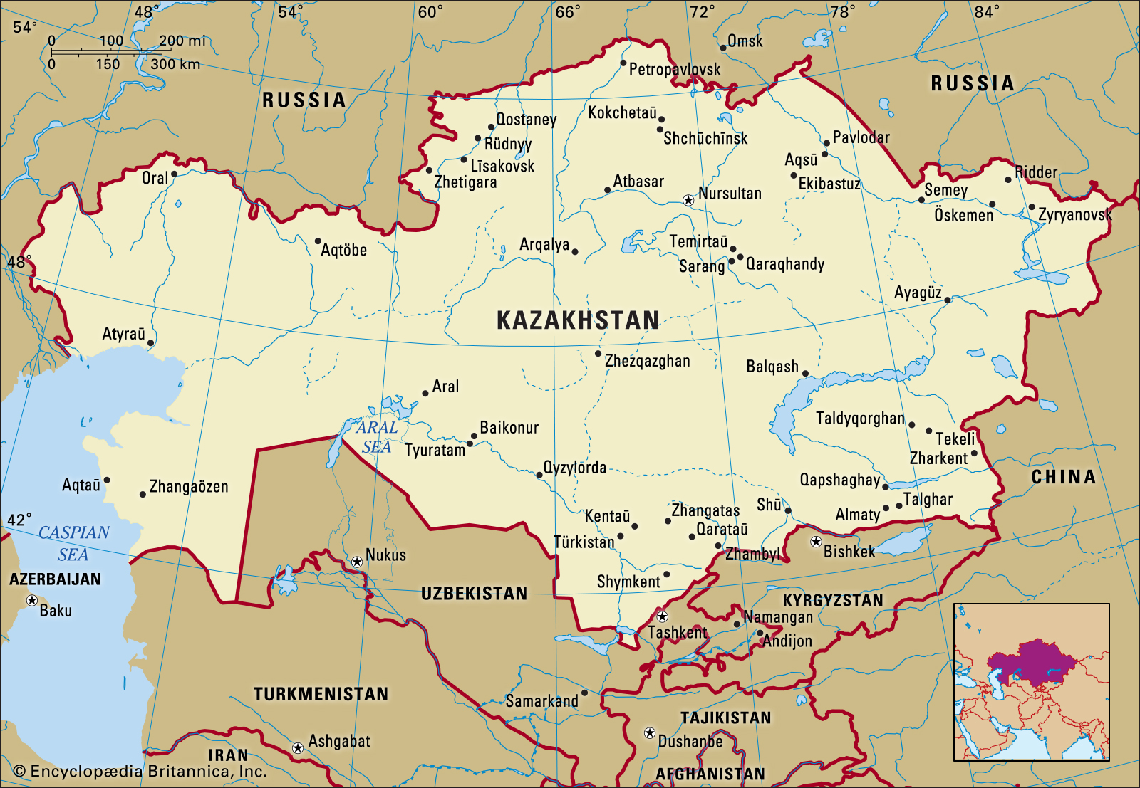 Kazakhstan map Blank Meme Template